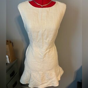 Tweed Mini Dress with Ruffle Hem